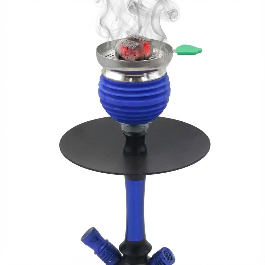Silicone Metal Hookah Bowl Narguile Shisha Charcoal Holder Smoking Accessories