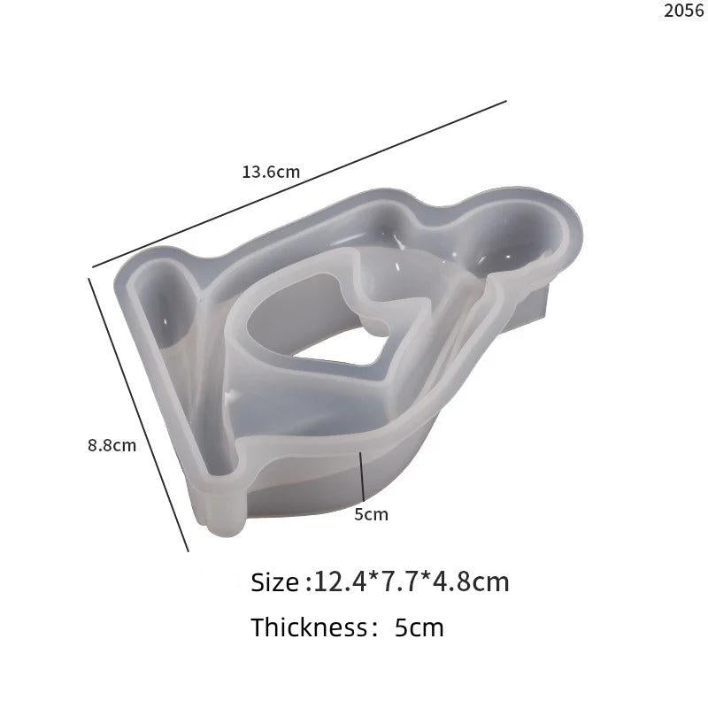 001- DIY Deep Reflection on Human Candle Ornament Silicone Molds Gypsum Candlestick Desktop Decoration Pendant Resin Mold Handicrafts