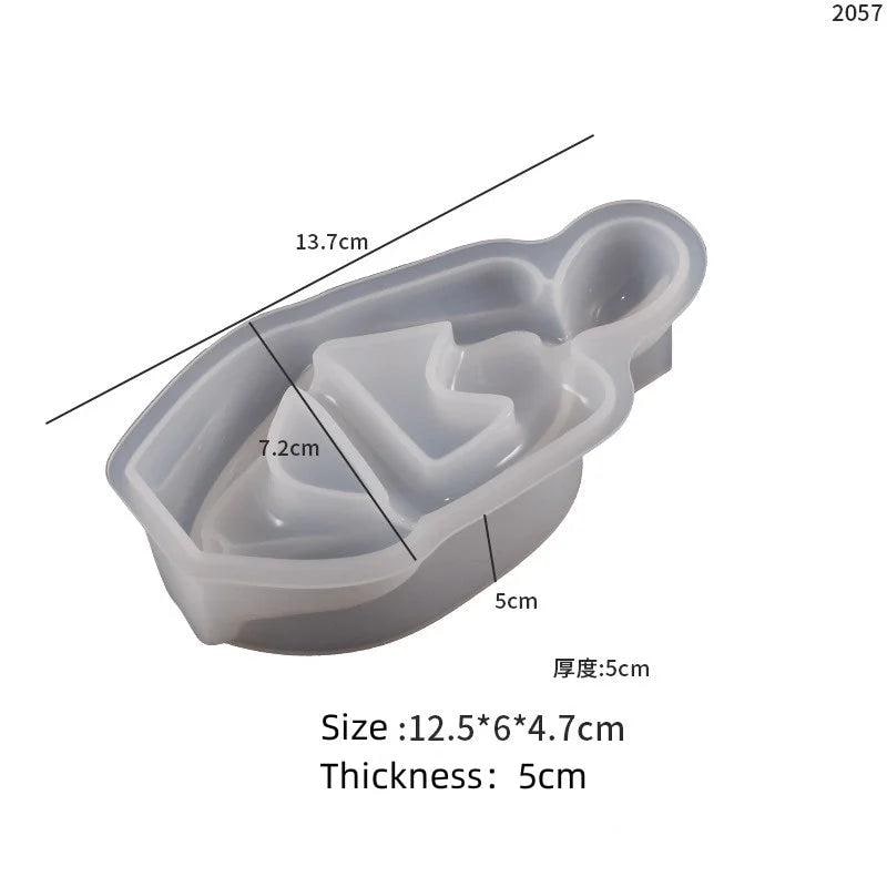 001- DIY Deep Reflection on Human Candle Ornament Silicone Molds Gypsum Candlestick Desktop Decoration Pendant Resin Mold Handicrafts