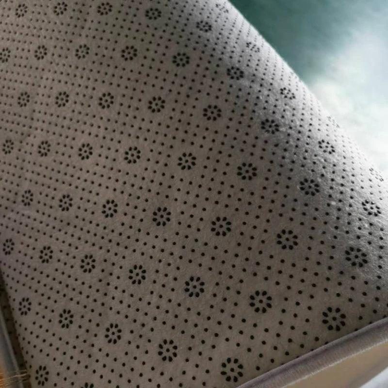 Flannel Prayer Mat Worship, Embossing Floor Carpets Non-Slip Soft Portable