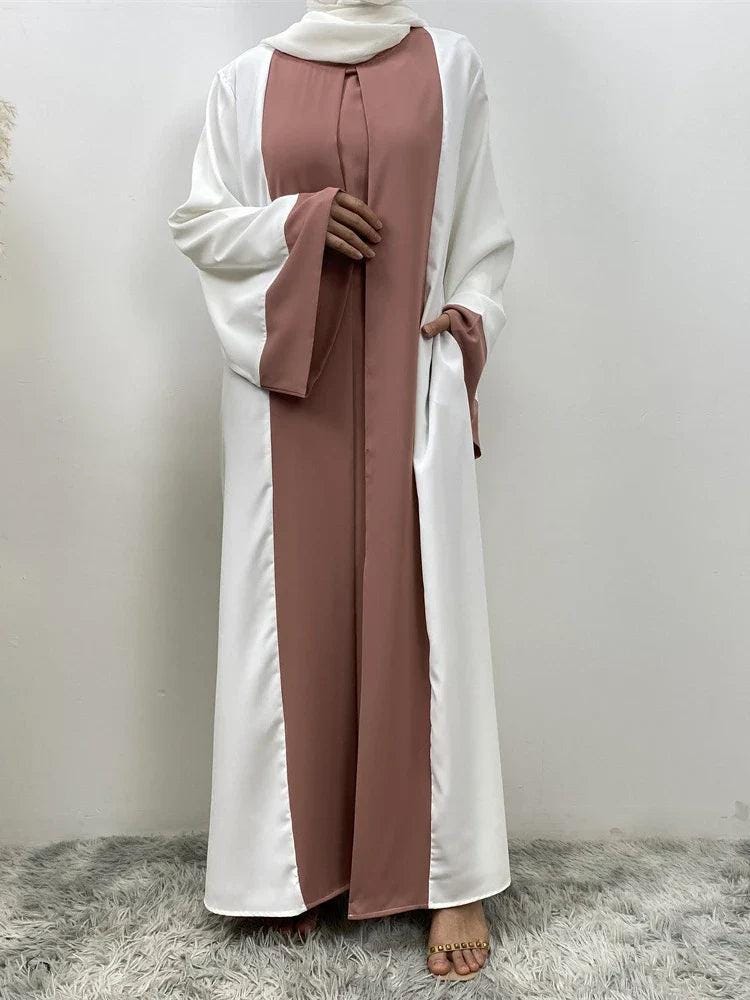Muslim Party Dress for Women Abaya 2 Piece Long Dress Robe Jellabiya 2024