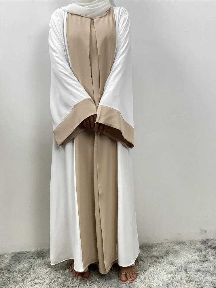 Muslim Party Dress for Women Abaya 2 Piece Long Dress Robe Jellabiya 2024