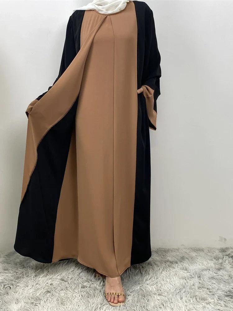 Muslim Party Dress for Women Abaya 2 Piece Long Dress Robe Jellabiya 2024