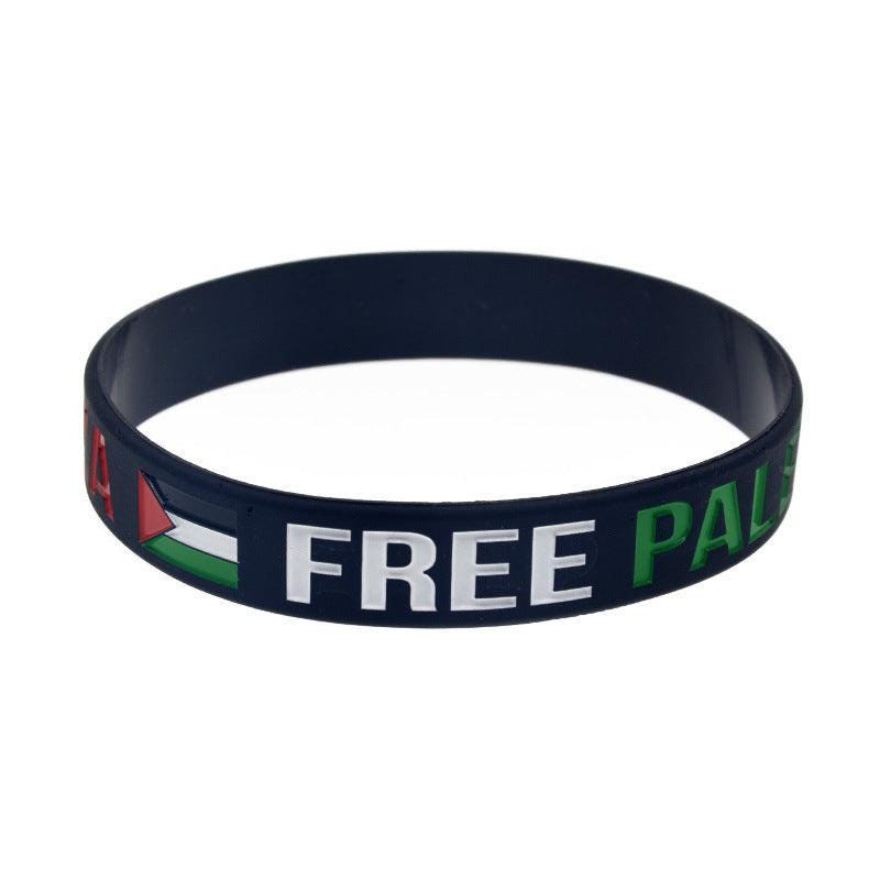 Palestine Flag Silicone Wristband Palestine Bracelet Gaza Palestine Bracelet