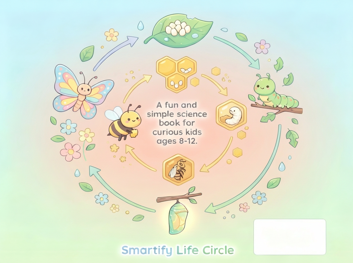 Educated Video: Butterfly and Bee Life Cycles for Kids | Nature Science Book Ages 8-12