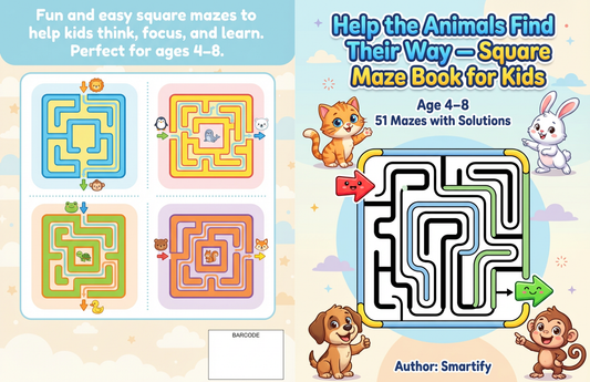 Fun & Easy Mazes for Kids Ages 4–8 | 51 Brain-Boosting Mazes with Solutions
