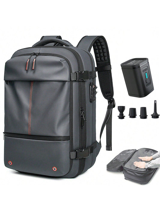 Pack Backpack, 60L Expandable with Vacuum Compression, TSA Lock Laptop 16 Inch, Anti-Theft Travel, Water Resistant Space Saver