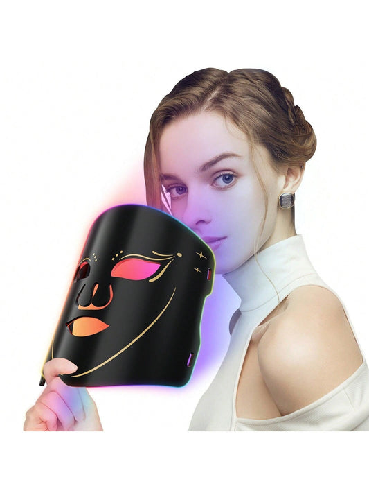 Red Light Mask For Face, Facial Skin Care Mask, Soft Lightweight And Foldable As A Gift, Or Home, Travel Use