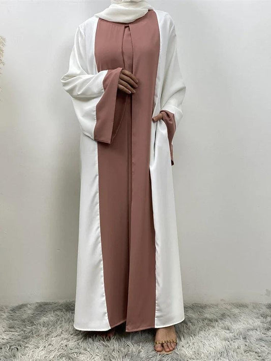 Muslim Party Dress for Women Abaya 2 Piece Long Dress Robe Jellabiya 2024
